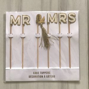 Mr&Mrs Cake Topper